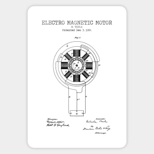 TESLA ELECTRIC MOTOR Sticker